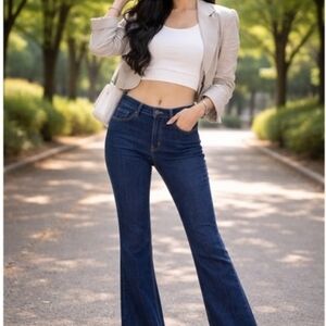 Levis 518 Super low Jeans Bootcut Blue Y2K Low Rise S 30/30 Flatter Leg